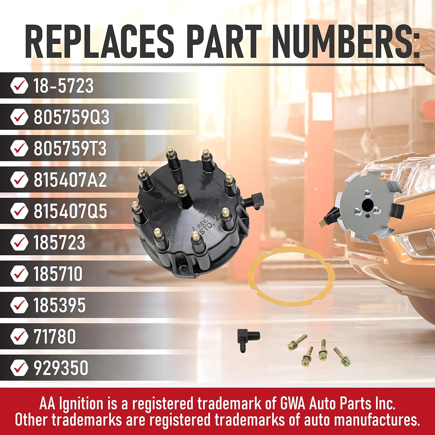 Hei Distributor Thunderbolt Distributor Cap & Rotor Kit